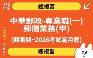 115商品名稱圖-總複習_中華郵政-專業職(一)-郵儲業務(甲)(觀看期~2026.05.31)_0